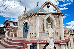 Church on the road between Sogamoso and Corrales on the municipality of Topaga in the departament of Boyaca in Colombia