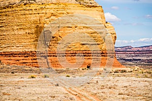 Church rock US highway 191 in Utah east of Canyonlands Natio