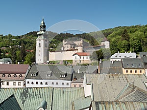 Church and rooftops