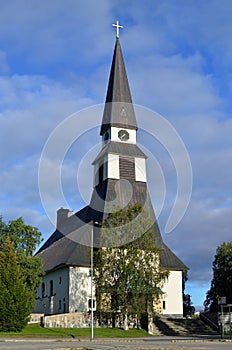 The church of Rovaniemi, Finland photo