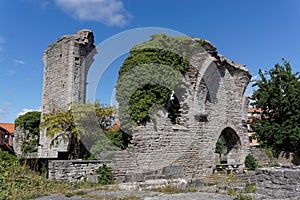 Church ruin in Visby, Sweden