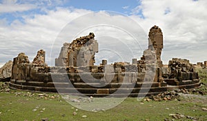 Church ruins in city of Ani, Turkey