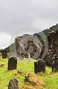 Church ruins at Glendalough photo