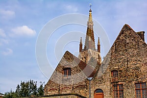 The Church`s of Our Lady Onze-Lieve-Vrouwekerk tower