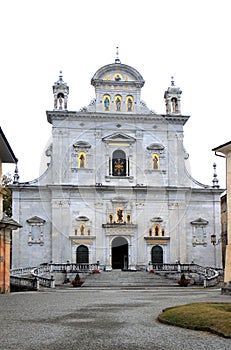 Church of Sacred Mountain of Varallo in Italy photo