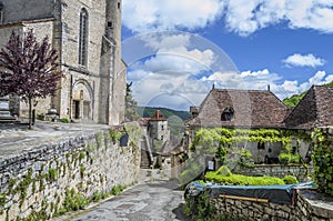 The church of saint cirq lapopie