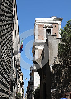 Church of Saint Clare in the Naples street called Spaccanapoli photo