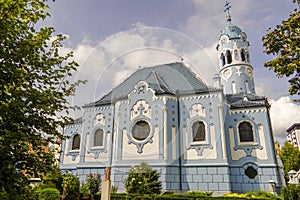 Church of Saint Elizabeth Hungarian which is one of landmarks of Bratislava, Slovakia.
