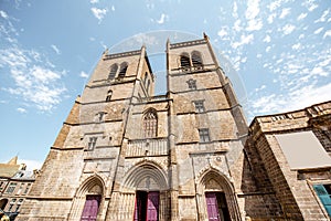 Church in Saint Flour town, France