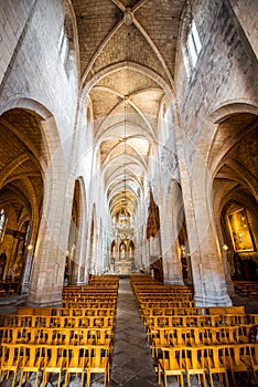 Church in Saint Flour town, France
