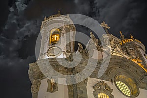 Church of Saint Francis of Assisi - Tower detail - Sao Joao del Rey, Brazil