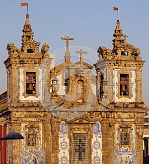 Church of Saint Ildefonso on Batalha Square in Porto photo