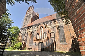 Church in L?bork, Poland photo