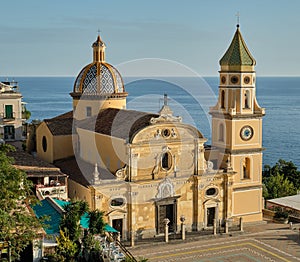 Church of Saint Januarius San Gennaro, Praiano. The inscription translates as