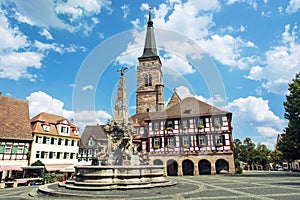 The church of Saint Johannes and Saint Martin, Schwabach, German