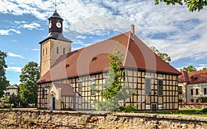 Church of Saint John the Baptist in Pisz, Masuria, Poland.