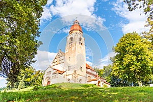 Church of Saint John of Nepomuk in Stechovice near Prague, Czech Republic