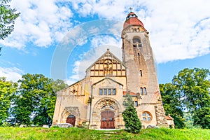 Church of Saint John of Nepomuk in Stechovice near Prague, Czech Republic