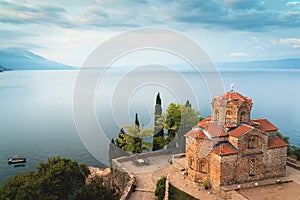 Church of Saint John the Theologian near Ohrid lake in North Macedonia