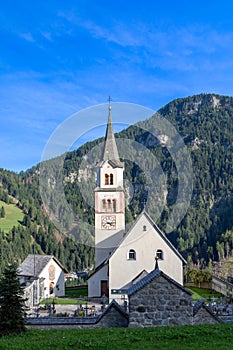 Church Saint Leonhard in Pufels, Bulla, South Tyrol