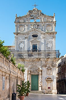 Church of Saint Lucia in Badia, Piazza Duomo, Ortigia, Siracusa, Sicily, Italy