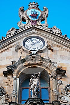 The Church of Saint Mary of the Chorus, details, baroque, San Sebastian, Bay of Biscay, Basque Country, Spain, Europe