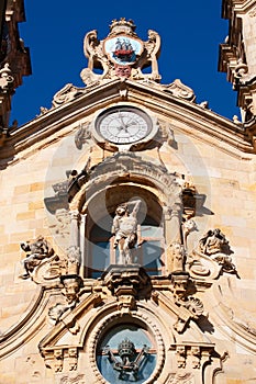 The Church of Saint Mary of the Chorus, details, baroque, San Sebastian, Bay of Biscay, Basque Country, Spain, Europe