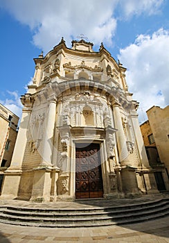 Church of Saint Matthew in Lecce, Puglia, Italy photo