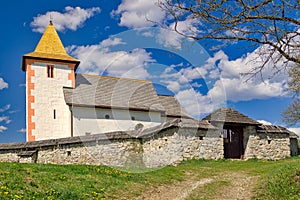 Church of Saint Matthew at Zolna during spring