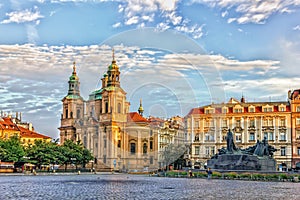 The Church of Saint Nicholas in the Old Town of Prague