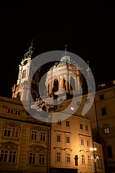 Church of Saint Nicolas  kostel svateho Mikulase , Lesser Town  Mala Strana , Prague, Czech Republic Czechia