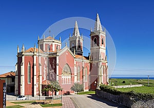 church of Saint Peter Ad vincula  neogothic monument from 1894 in Cobreces  Alfoz Lloredo  Cantabria  Spain  Europe
