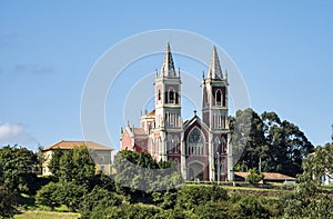 Church of Saint Peter Ad vincula, neogothic monument from 1894 in Cobreces, Alfoz Lloredo, Cantabria, Spain, Europe