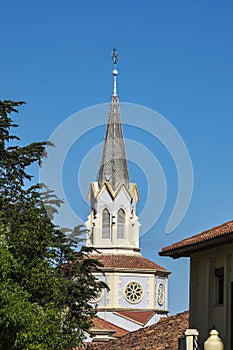 Church of Saint Peter Ad vincula, neogothic monument from 1894 in Cobreces, Alfoz Lloredo, Cantabria, Spain, Europe