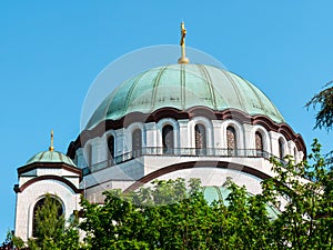 Church of Saint Sava, Belgrade, Serbia - Dome closeup shot