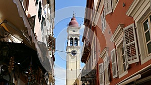 Church of Saint Spyridon Bell Tower, Kerkyra, Corfu island, Greece