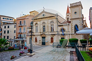 Church of Saint Spyridon in the center of Kerkyra, Corfu, Greece