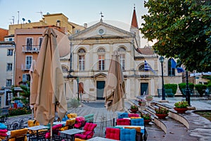 Church of Saint Spyridon in the center of Kerkyra, Corfu, Greece