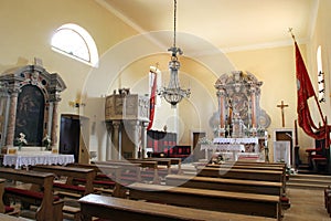 Church of Saint Sylvester Pope in Kanfanar, Croatia photo