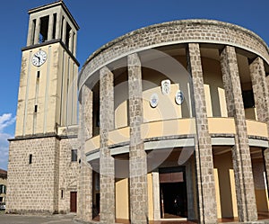 Church of Saint Thomas Aquinas in Aquino city in Central Italy