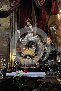 Church Saint Vitus Cathedral in Prague