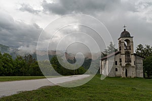 Church of Saints Cyril and Methodius near the medieval Orthodox monastery Rozhen, near Melnik, Bulgaria