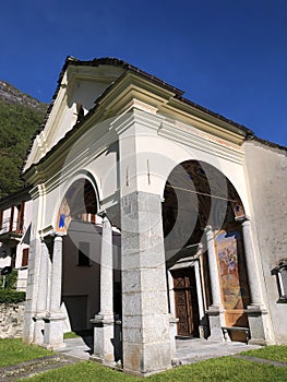 Church of Saints Placido and Eustachio or Chiesa dei Santi Placido e Eustachio, Someo The Maggia Valley or Valle Maggia