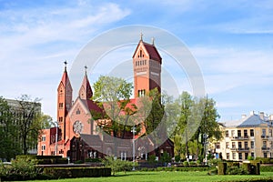 Church of Saints Simon and Helena. Minsk. Belarusia photo