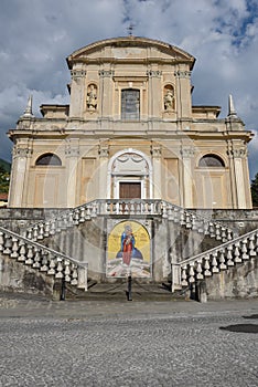 The church of Sale Marasino on Iseo Lake, Italy