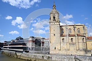 Church of San Anton and Ribera Market in Bilbao