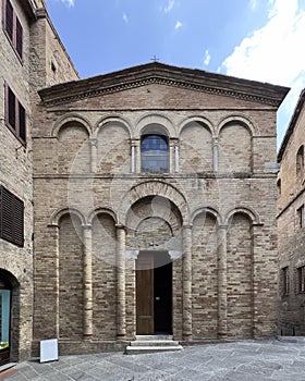 The church of San Bartolo located in via San Matteo in San Gimignano, in the province of Siena, Italy. photo