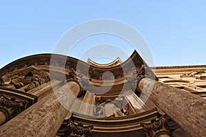 The church of San Carlo alle Quattro Fontane, church of Rome, by Francesco Borromini