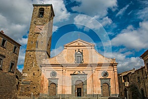 Church of San Donato in the main piazza in Civita di Bagnoregio photo