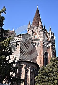 Church of San Fermo Maggiore located in Verona near the Ponte delle Navi.